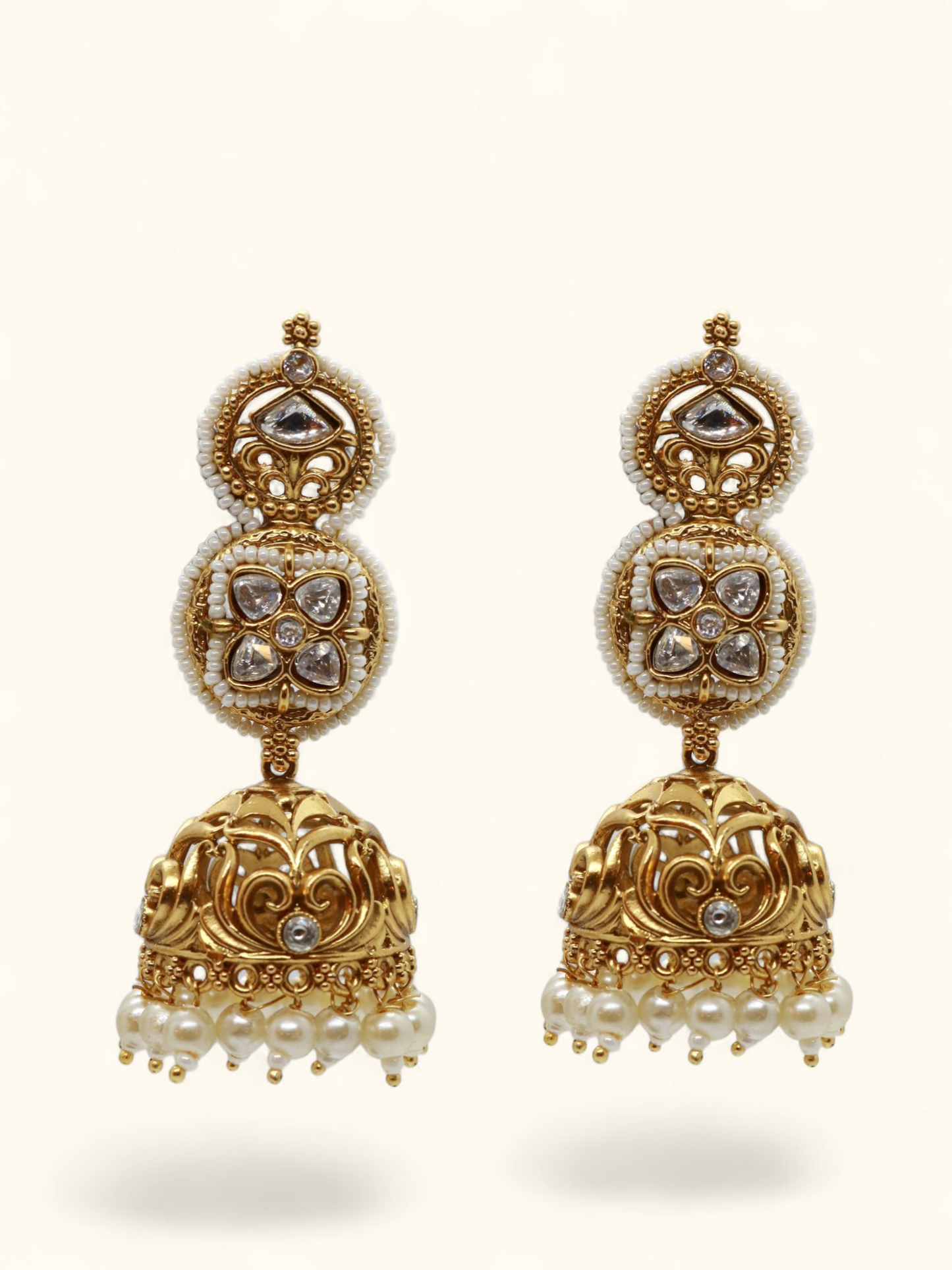 Aarohi Kundan Zumka Earrings