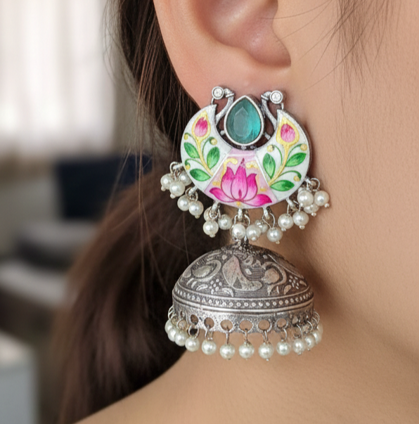 Indian Earrings — Jhumka, Chandbali, Kundan & Temple Designs | Jija Jewellery