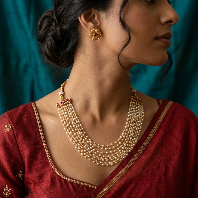 Necklaces | Traditional Indian Gold Plated Necklaces – Jija Jewellery