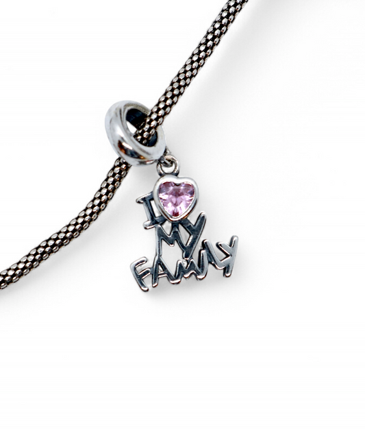 Family Silver Charm