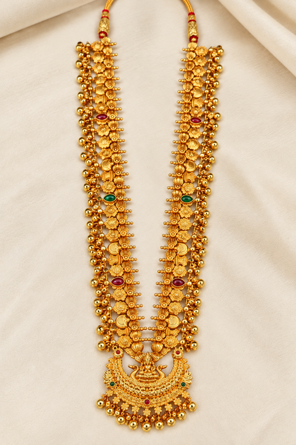 Laxmi Chandrakor Kolhapuri Saaj Gold Plated Necklace – Jija Jewellery