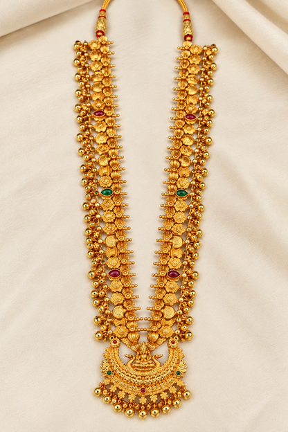 Laxmi Chandrakor Kolhapuri Saaj Gold Plated Necklace – Jija Jewellery