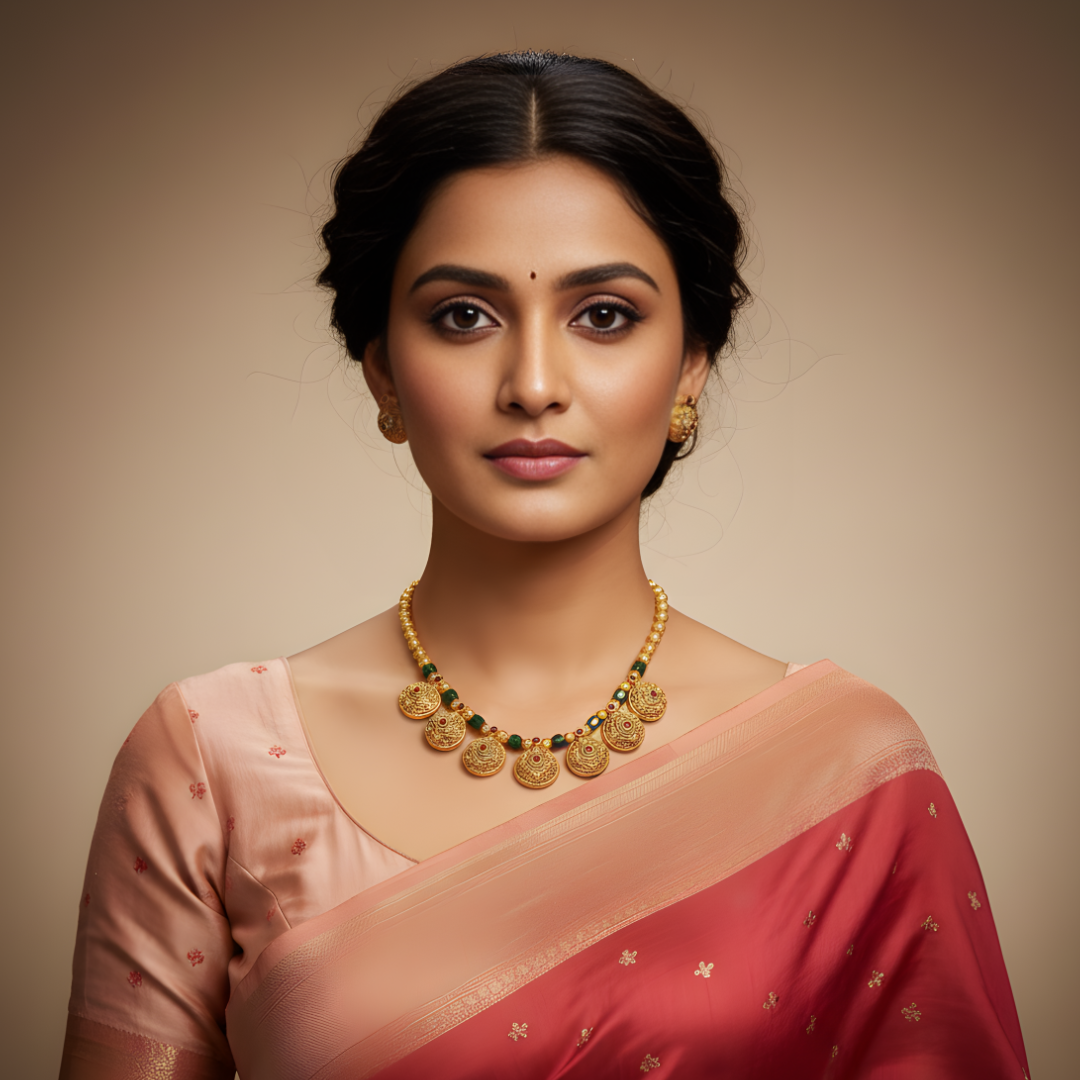 Golden Aura Charm Necklace