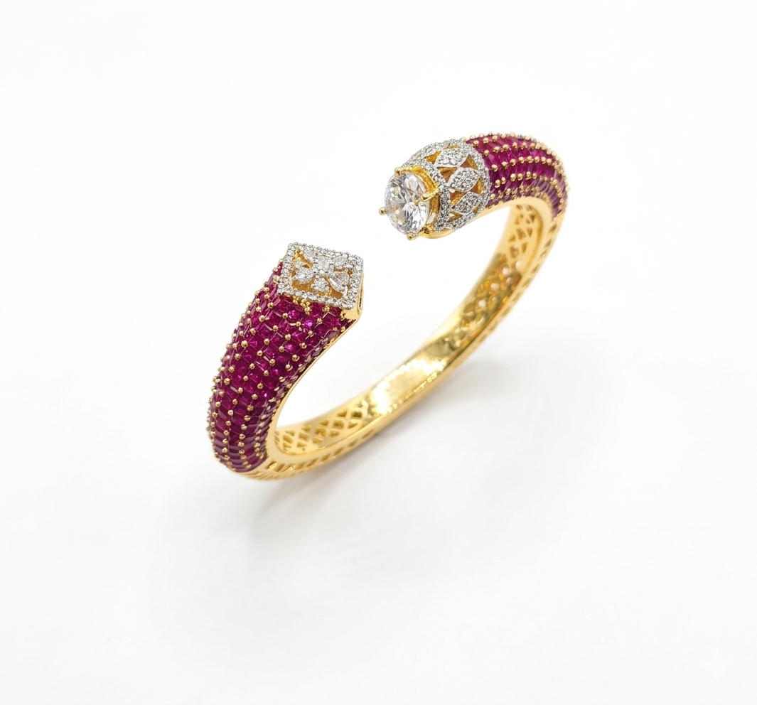 Ruby Radiance CZ Bracelet