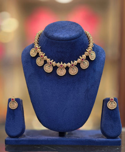 Tanjul Putali Necklace | Traditional Maharashtrian Gold-Plated Jewellery
