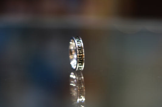 3D Design Silver Band Ring