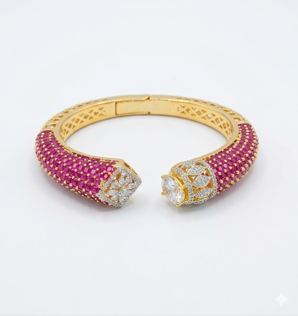 Ruby Radiance CZ Bracelet