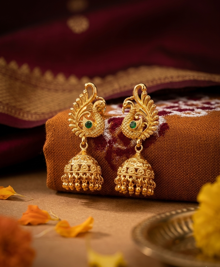 Traditional Chitang Necklace with Earrings – Wedding Jewellery Set | Jija Jewellery