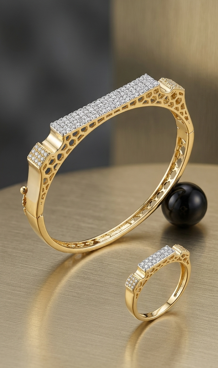 Diamond Luxe Bracelet & Ring Set