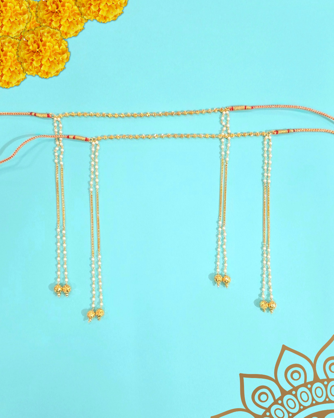 Pearl Gold Plated Mundavalya