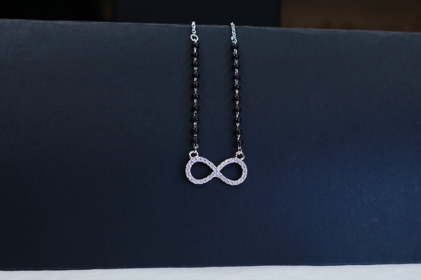 Silver Infinity Pendent Mangalsutra