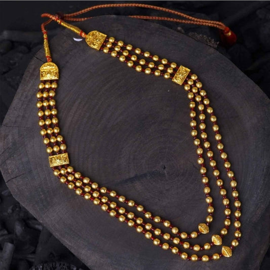 Three Line Mala Necklace