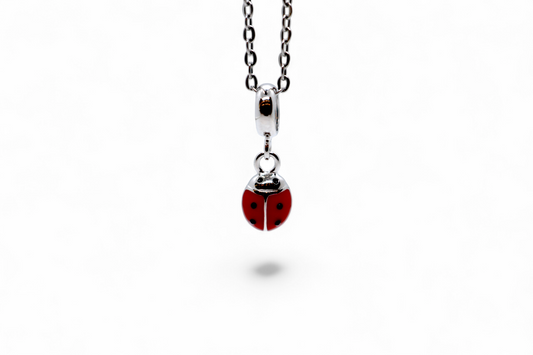 Ladybug Silver Charm Pendent