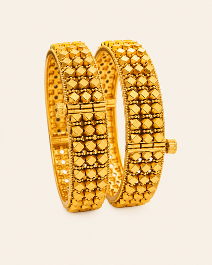 Traditional Maharashtrian Ashtapailu Bangles – Gold Plated Bangles for Wedding and Festive Wear